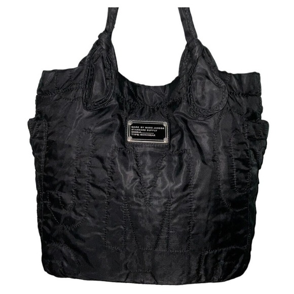 Marc by Marc Jacobs Pretty Nylon Tate Tote Black Medium Shoulder Bag - Picture 9 of 13